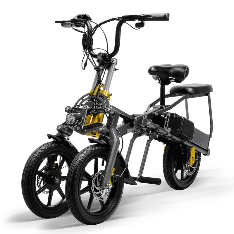 Quick Folding Electric Road Scooter Double Batteries